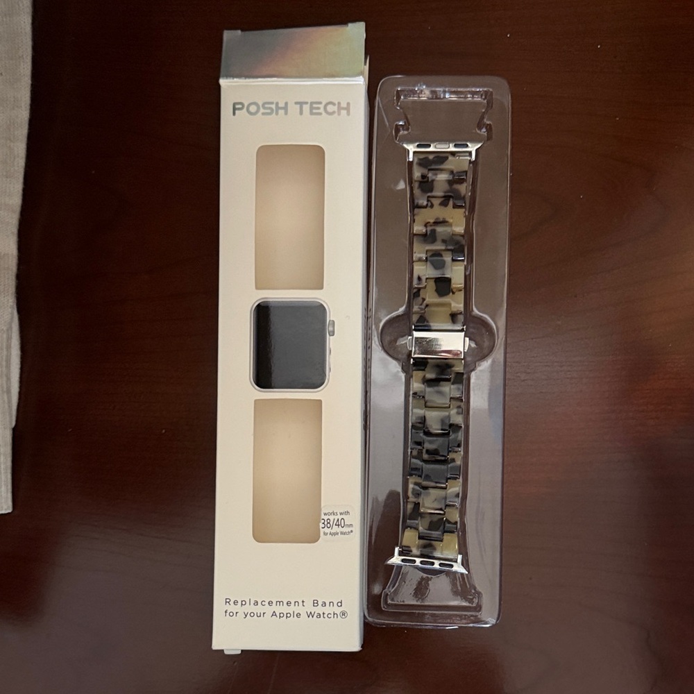 Women's Tortoise Pattern Watch Band - Beige Black